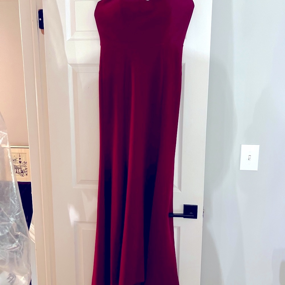 Ever Pretty Red Strapless Gown for Weddings - Picture 3 of 3